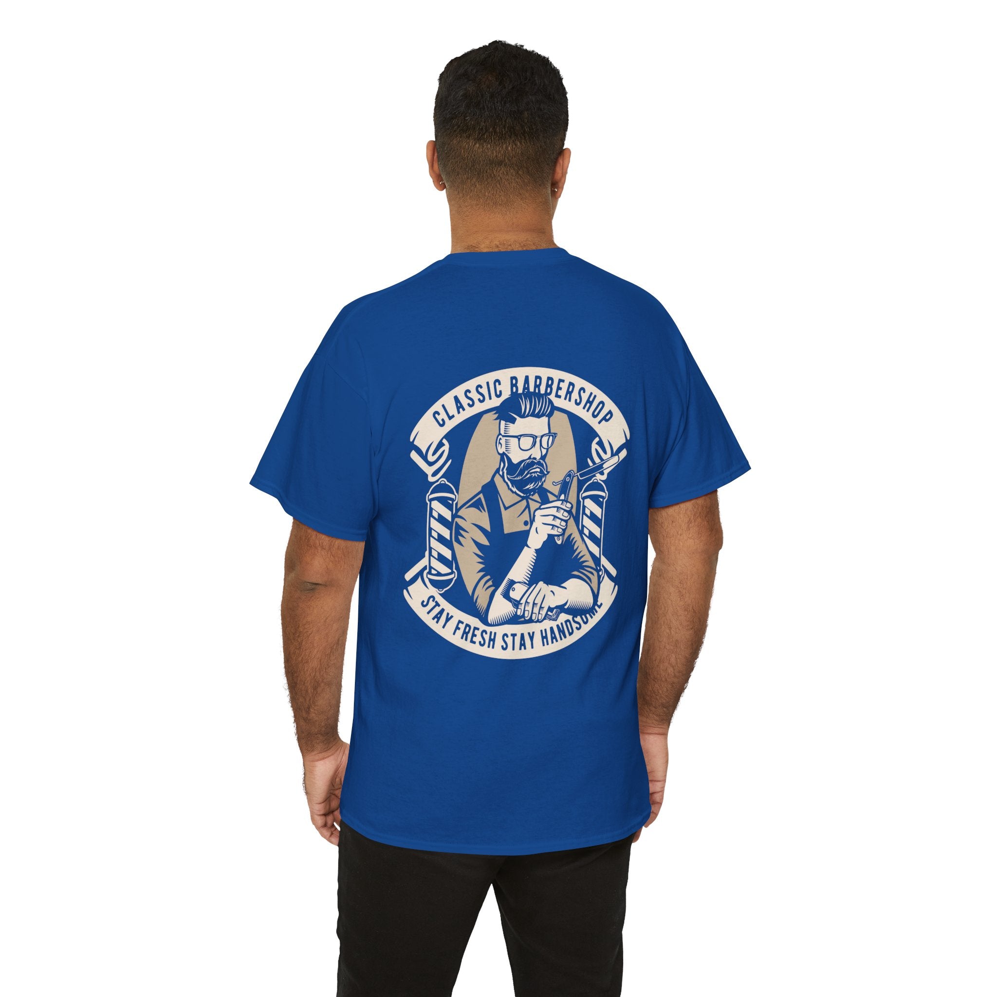 Classic Barbershop T-Shirt – Stay Fresh, Stay Handsome