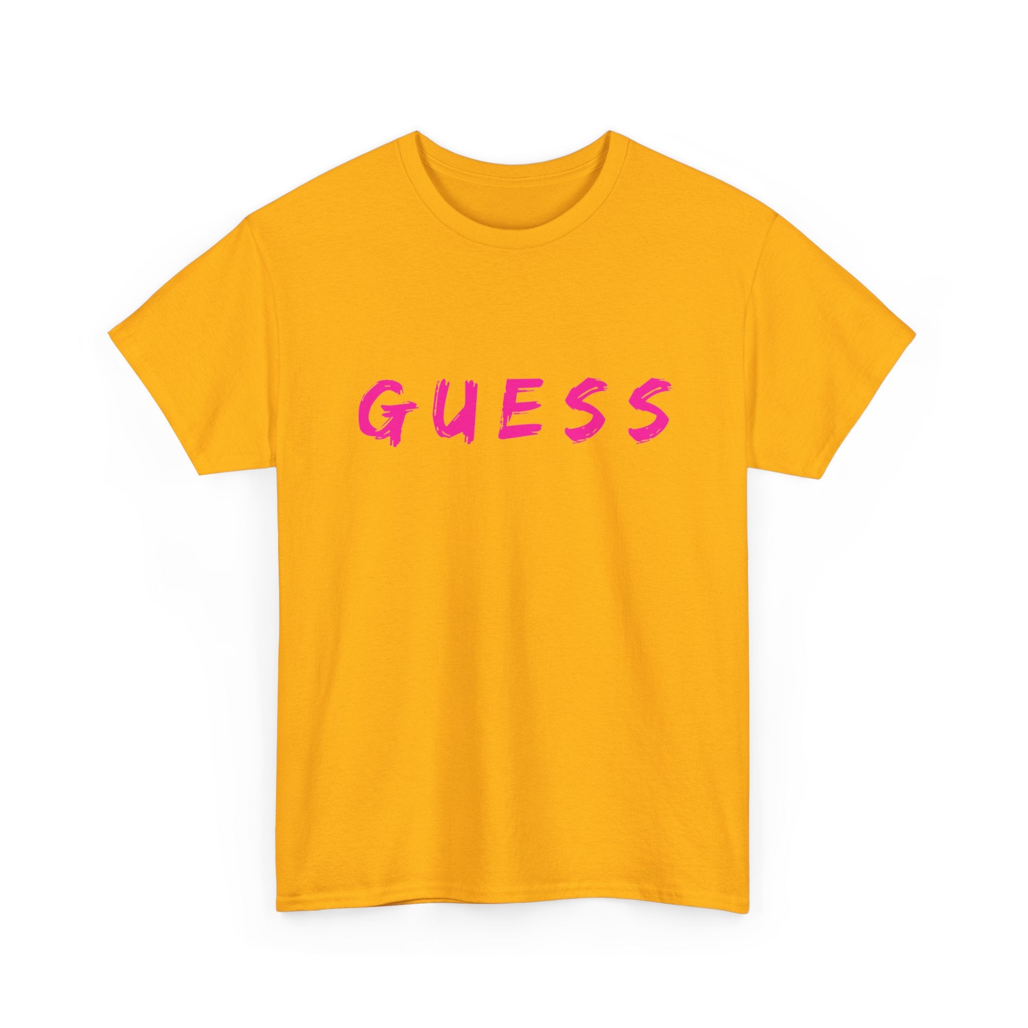 Guess T-Shirt for that brave female | Minimalist Front-Print Graphic Tee ❓✨