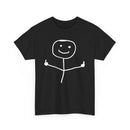 Bold Stick Figure Double Fingers T-Shirt