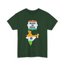 Made In India T-Shirt | Indian Flag & Country Map Outline T-Shirt 🧡🤍💚
