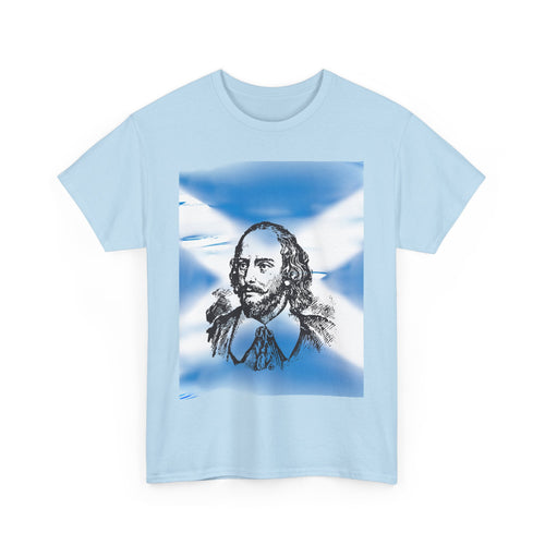 William Wallace T-Shirt with Scottish Flag Design