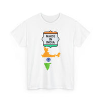 Made In India T-Shirt | Indian Flag & Country Map Outline T-Shirt 🧡🤍💚