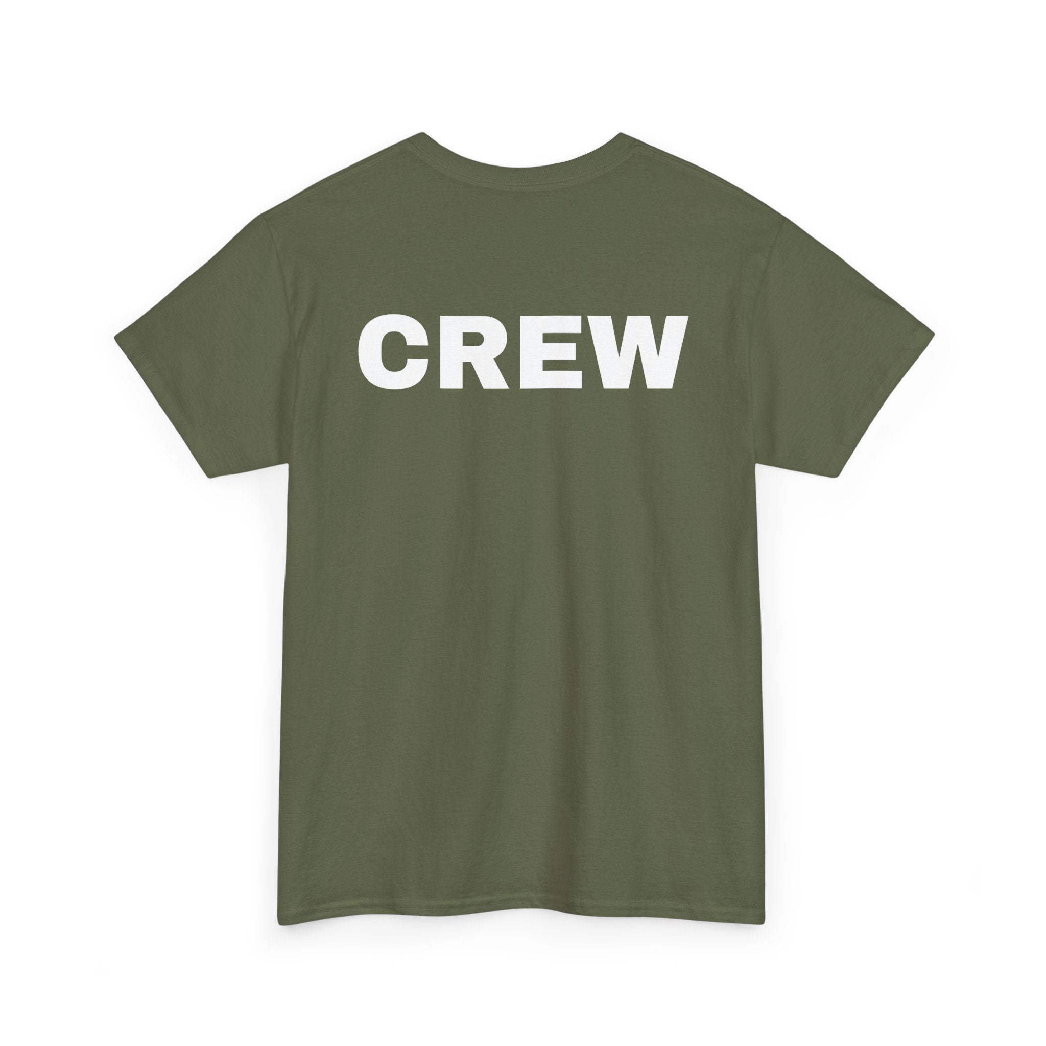 Crew T-Shirt | Professional Event & Staff Back-Print Tee 👥