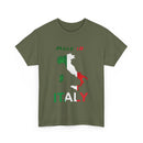 Made in Italy T-Shirt with Flag and Country Outline