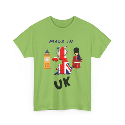 Made in UK T-Shirt with Flag, Big Ben & King’s Guard