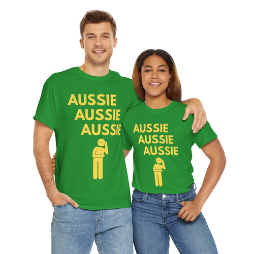 Aussie Aussie Aussie T-Shirt – Perfect for Sports Fans