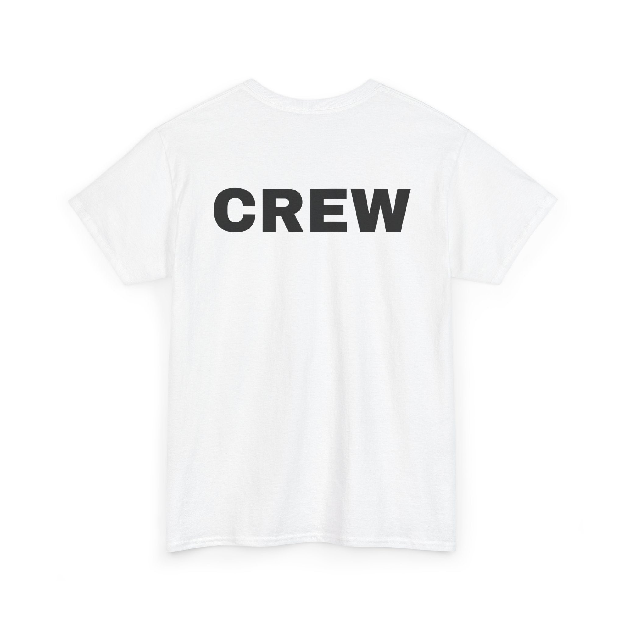 Crew T-Shirt | Professional Event & Staff Back-Print Tee 👥