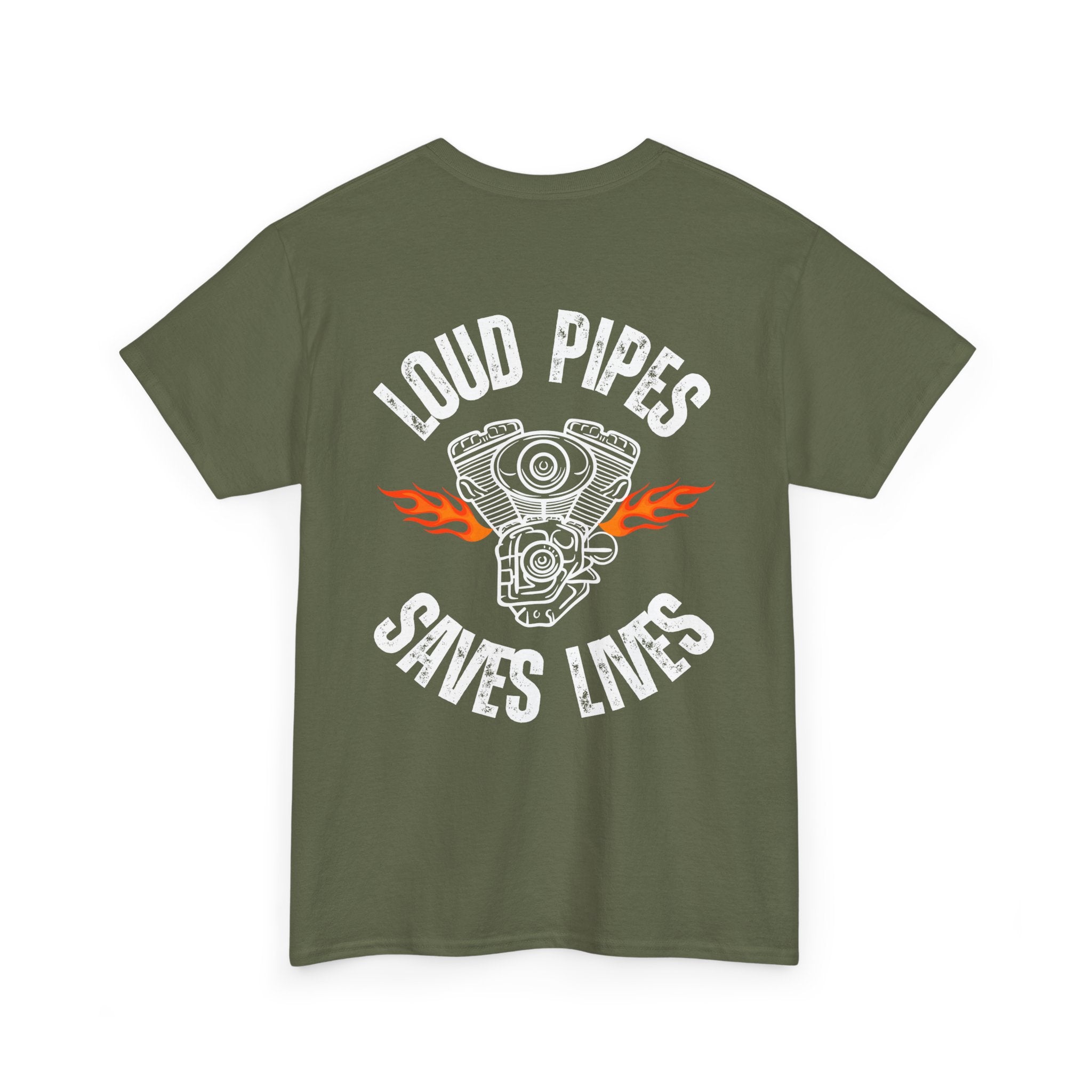 Loud Pipes Save Lives T-Shirt – Bold Biker Statement