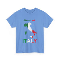 Made in Italy T-Shirt with Flag and Country Outline