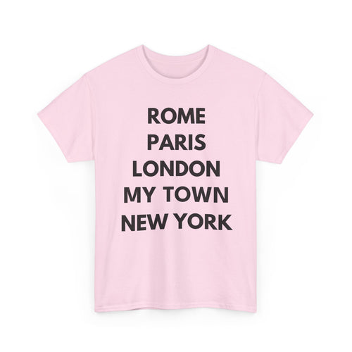 Personalised City List T-Shirt | Rome Paris London New York Custom Tee ✈️👕
