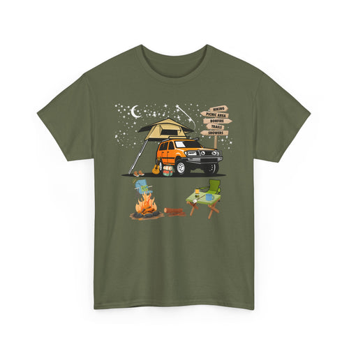 4WD Rooftop Tent Camping T-Shirt – Starlit Outback Adventure Tee 🌌🚙🔥