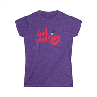 Girl Power T-Shirt with Lips & Lipstick Design