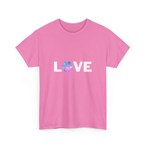 Love (Paw Print Design) Unisex T-Shirt