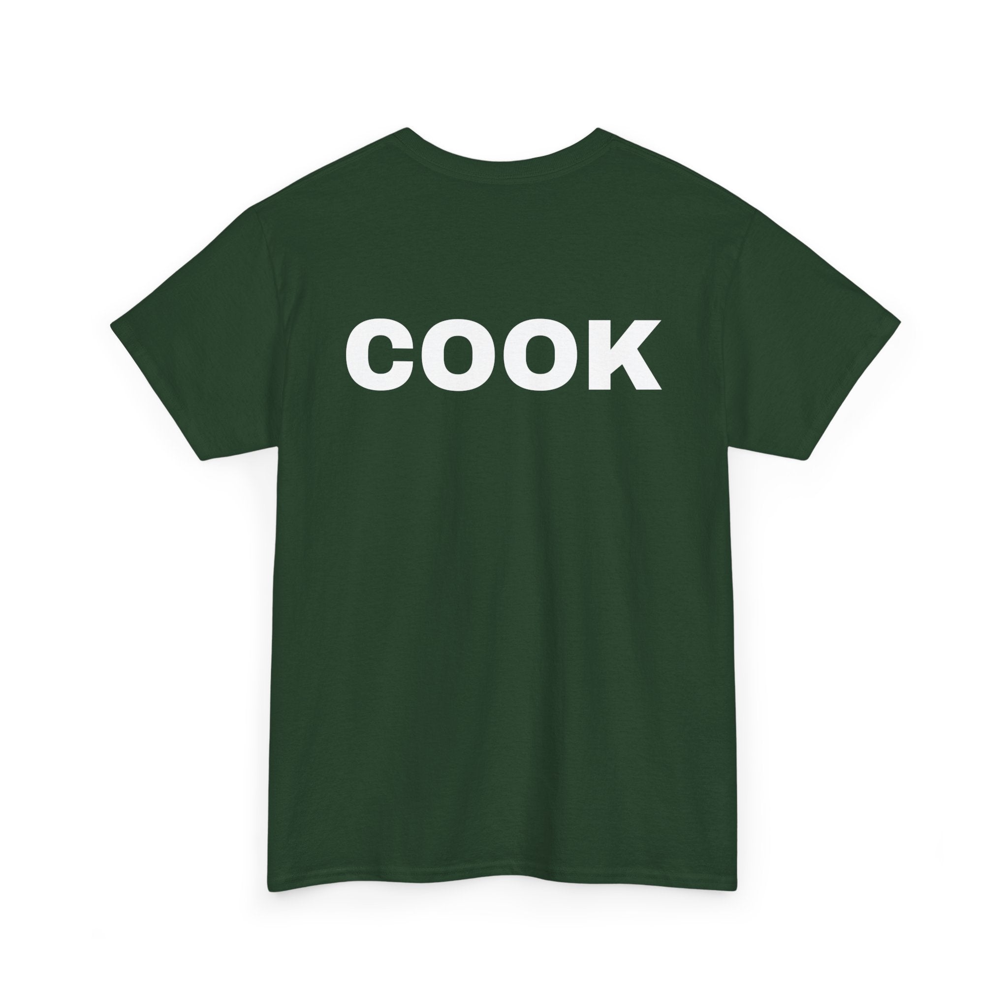 Cook T-Shirt | Professional or Backyard Kitchen Cook Back-Print Tee 🍳