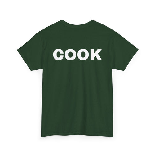 Cook T-Shirt | Professional or Backyard Kitchen Cook Back-Print Tee 🍳
