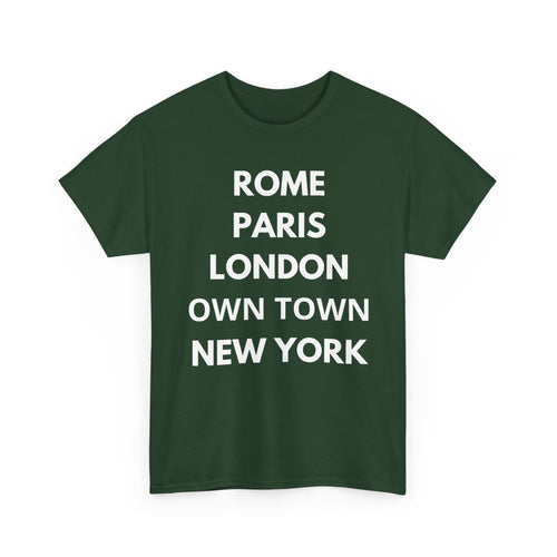 Personalised City List T-Shirt | Rome Paris London New York Custom Tee ✈️👕