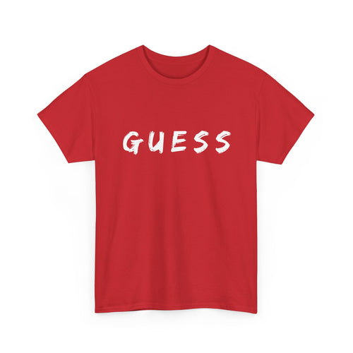 Guess T-Shirt for that brave female | Minimalist Front-Print Graphic Tee ❓✨