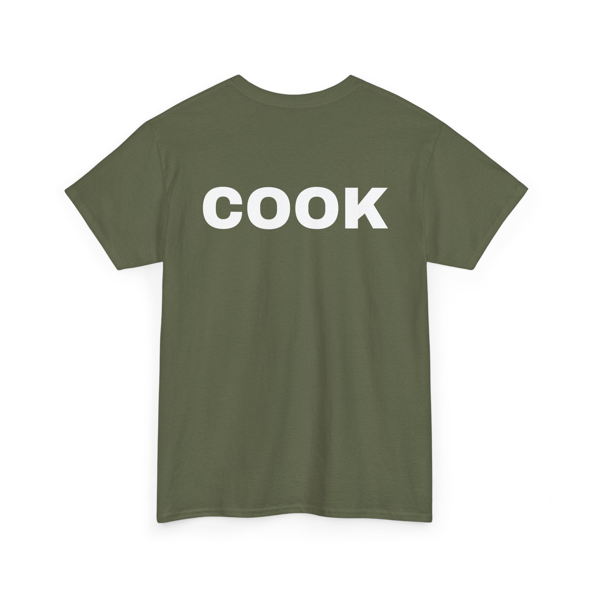 Cook T-Shirt | Professional or Backyard Kitchen Cook Back-Print Tee 🍳