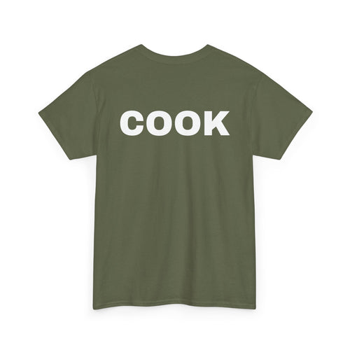 Cook T-Shirt | Professional or Backyard Kitchen Cook Back-Print Tee 🍳