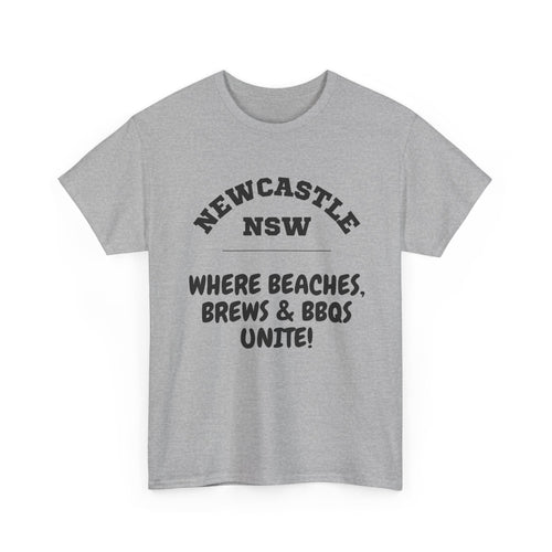 Newcastle NSW T-Shirt | Beaches, Brews & BBQ's Tee 🍻🇦🇺