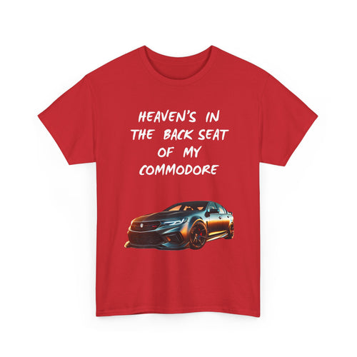 Custom Commodore Photo T-Shirt | Heaven’s In The Back Seat Personalised Tee 📸🇦🇺