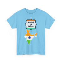 Made in India T-Shirt with Flag and Country Outline