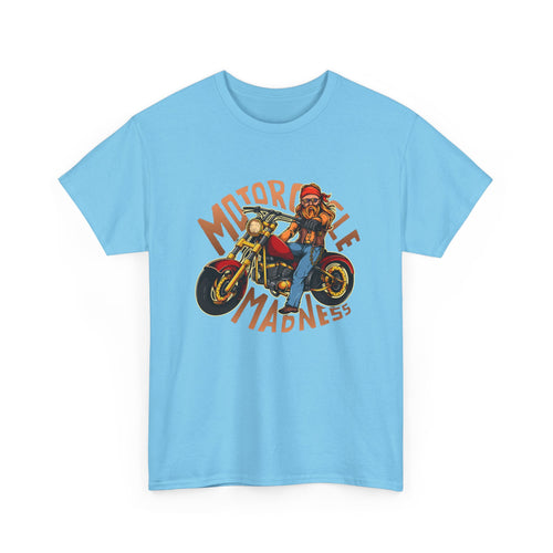 Motorcycle Madness T-Shirt – Carefree Chopper Rider Design