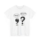 Wait What? Funny Grammar T-Shirt 🤔 | Comma & Question Mark Cartoon Tee