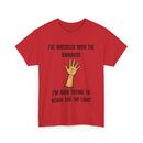 I've Wrestled with the Darkness T-Shirt – Inspirational Arm Reaching Design