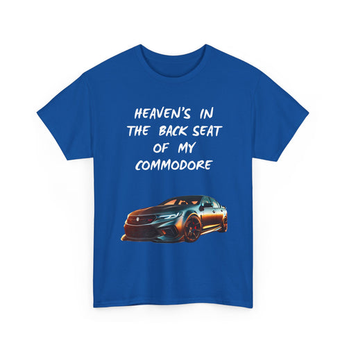 Custom Commodore Photo T-Shirt | Heaven’s In The Back Seat Personalised Tee 📸🇦🇺