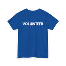 VOLUNTEER Back Print T-Shirt – Bold, Clear & Supportive Design 🙋‍♂️🙌🎗️