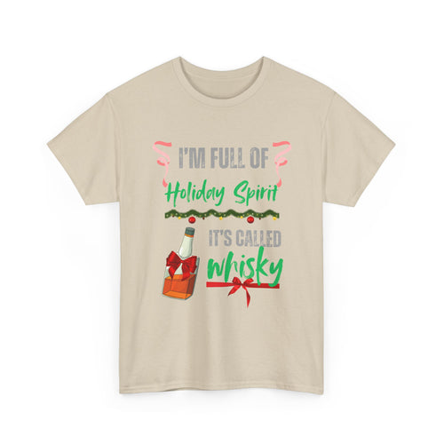 Funny Christmas T-Shirt | Whisky Holiday Spirit T-Shirt