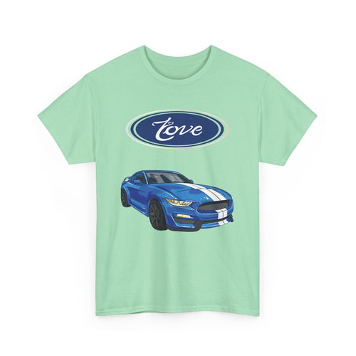 Love Mustang T-Shirt – Classic Car Enthusiast Design