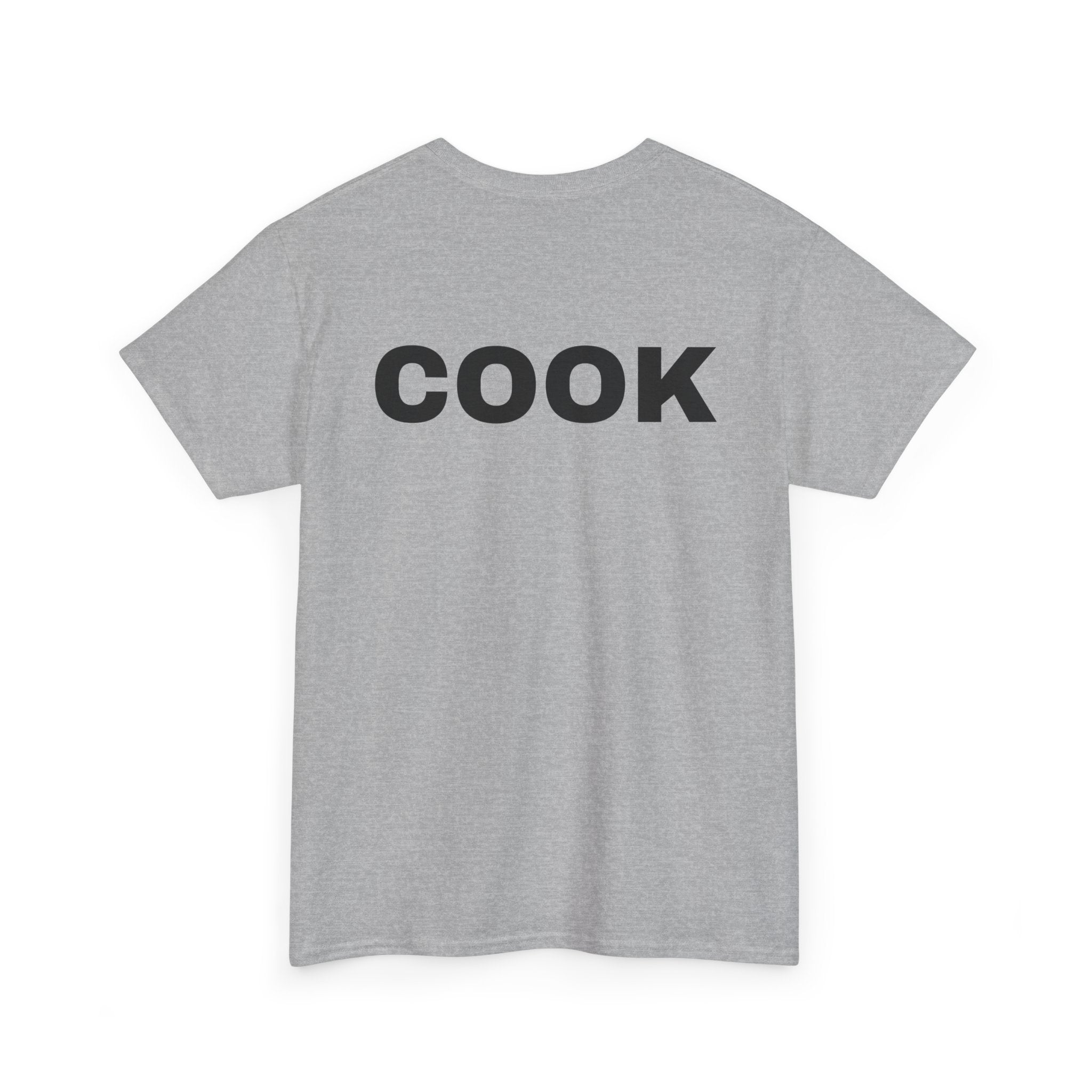 Cook T-Shirt | Professional or Backyard Kitchen Cook Back-Print Tee 🍳