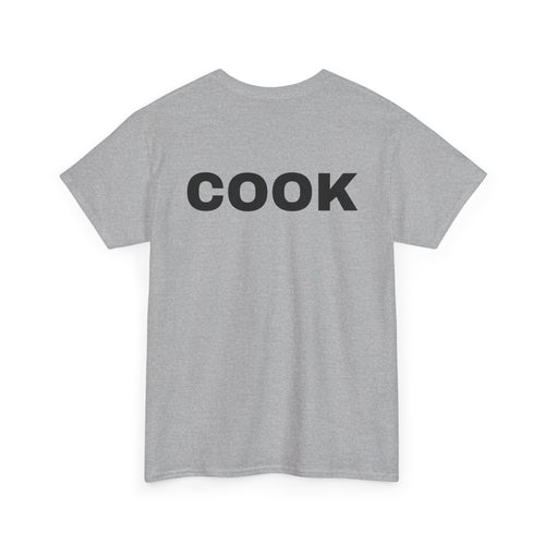 Cook T-Shirt | Professional or Backyard Kitchen Cook Back-Print Tee 🍳