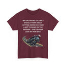 My Girlfriend Said Get Down on One Knee T-Shirt – Funny Motorcycle Lover Tee