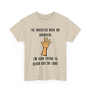 I've Wrestled with the Darkness T-Shirt – Inspirational Arm Reaching Design