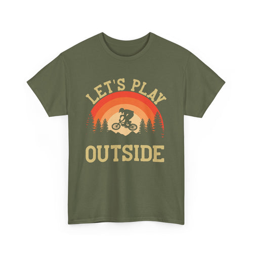 Let's Play Outside T-Shirt – BMX Stunt Rider Edition