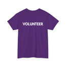 VOLUNTEER Back Print T-Shirt – Bold, Clear & Supportive Design 🙋‍♂️🙌🎗️