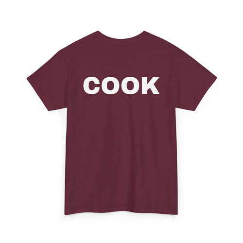 Cook T-Shirt | Professional or Backyard Kitchen Cook Back-Print Tee 🍳