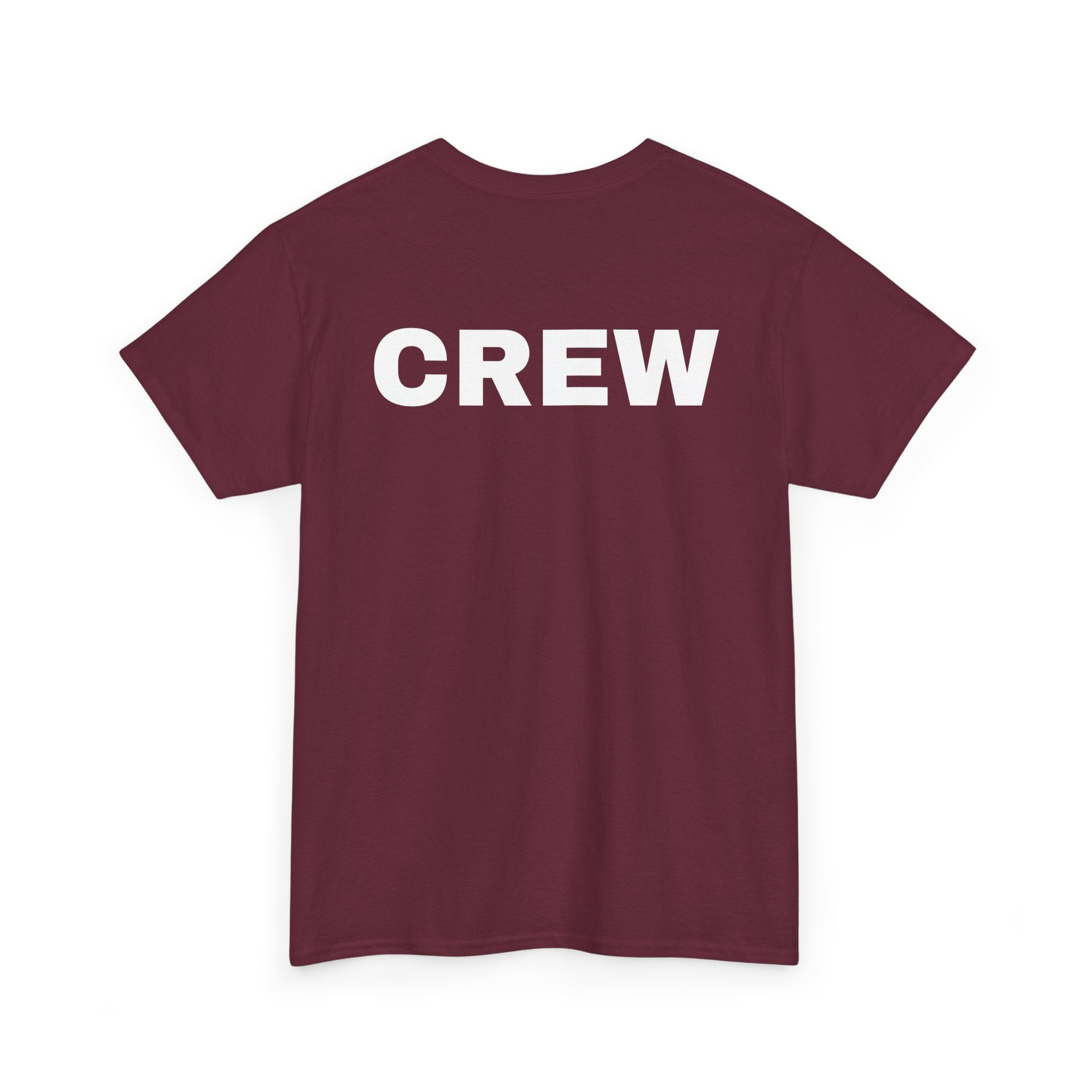 Crew T-Shirt | Professional Event & Staff Back-Print Tee 👥