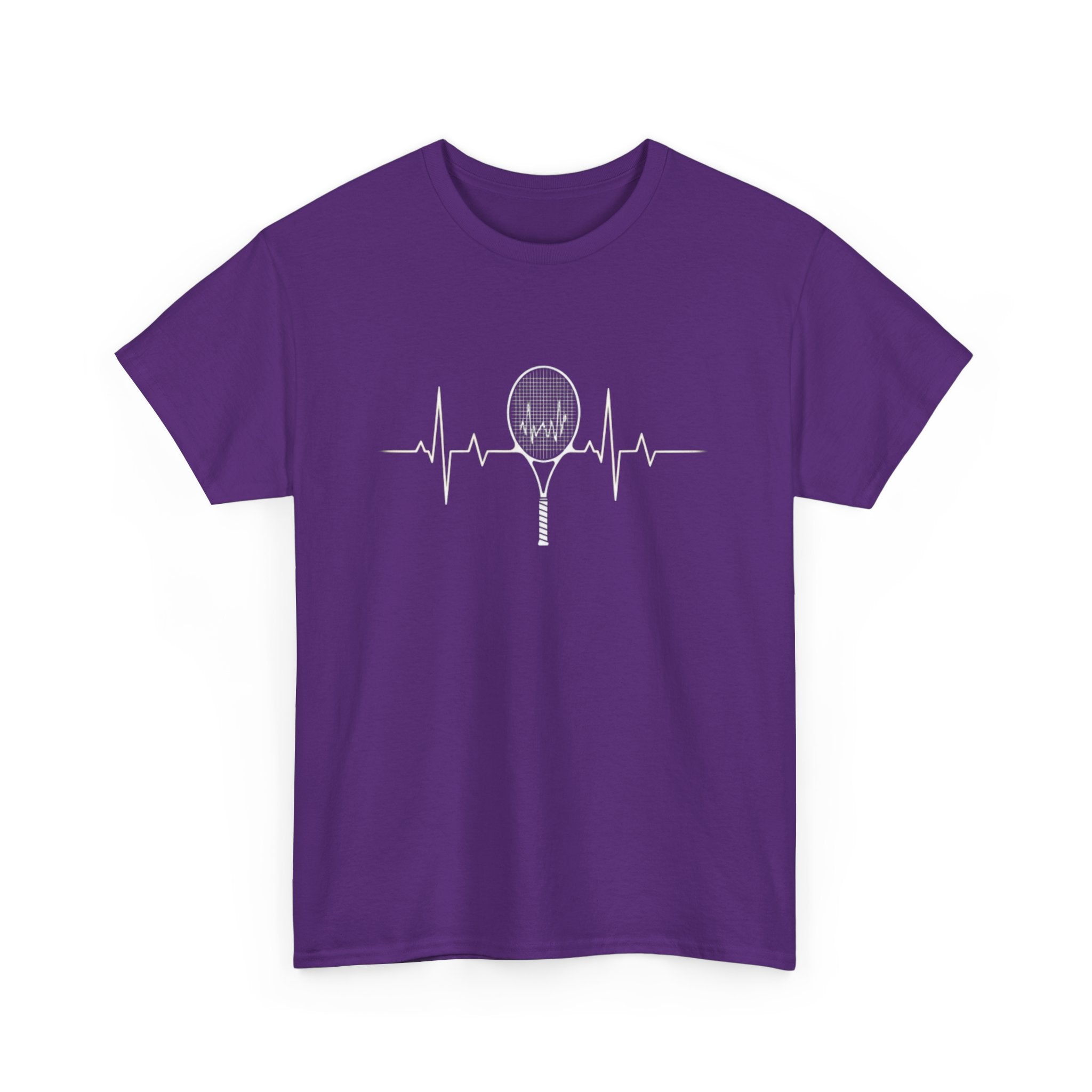 Tennis Heartbeat T-Shirt | Tennis Racket ECG Graphic Tee 🎾💓