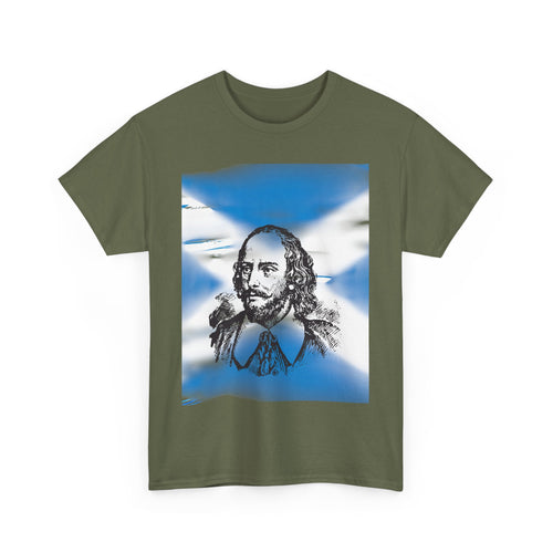 William Wallace T-Shirt with Scottish Flag Design
