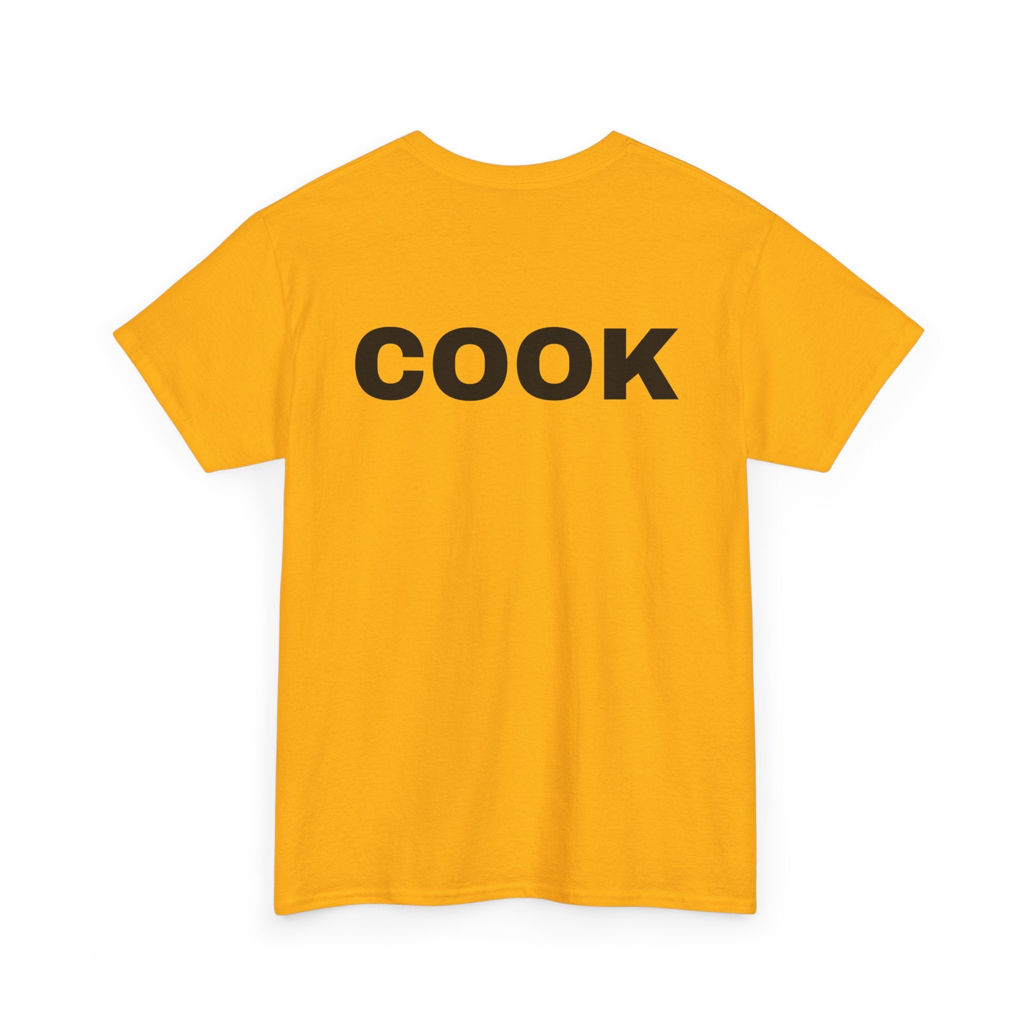 Cook T-Shirt | Professional or Backyard Kitchen Cook Back-Print Tee 🍳