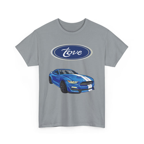 Love Mustang T-Shirt – Classic Car Enthusiast Design