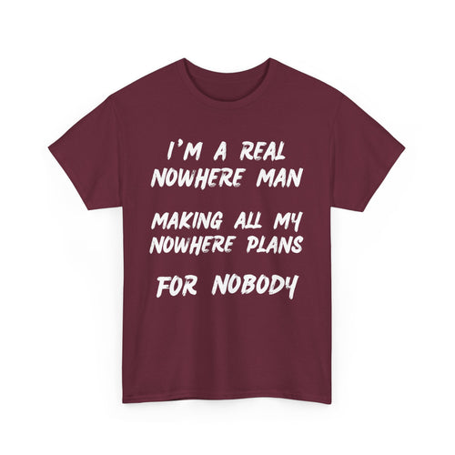 Nowhere Man T-Shirt – Beatles-Inspired Lyric Tee for Dreamers | T Shirt World Australia 🎸🖤👕