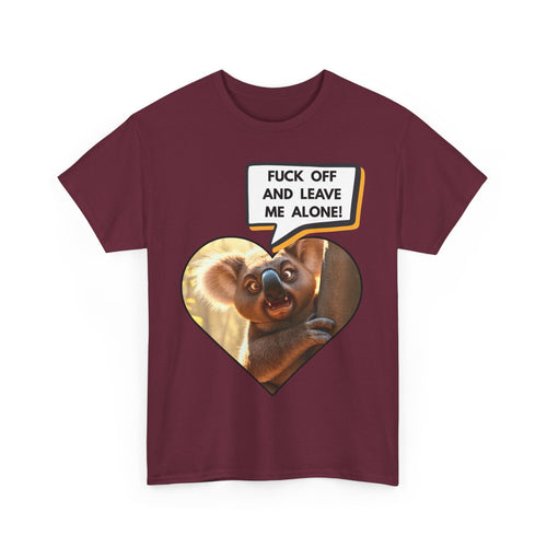 Angry Koala Fuck Off and Leave Me Alone T-Shirt – Bold Aussie Attitude