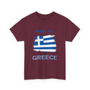 Made in Greece T-Shirt with Greek Flag Design