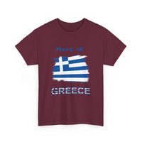 Made in Greece T-Shirt with Greek Flag Design
