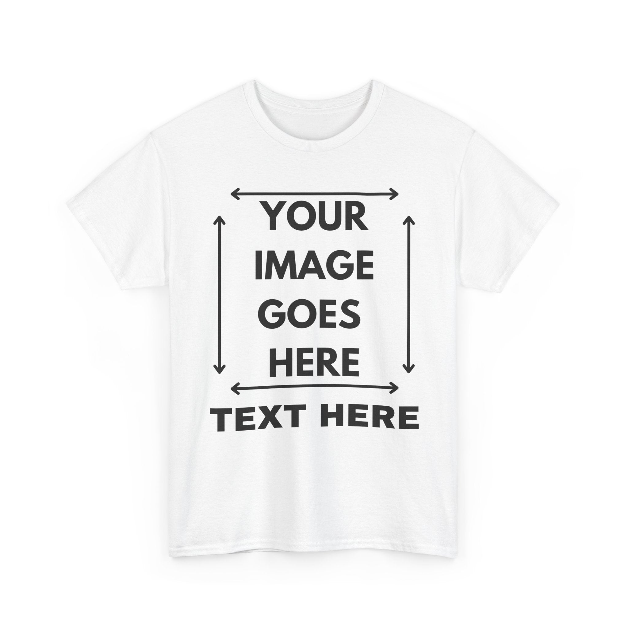 Custom T-Shirt with Text and Image for the Front  | Design Your Own Personalised T-Shirt ✍️👕